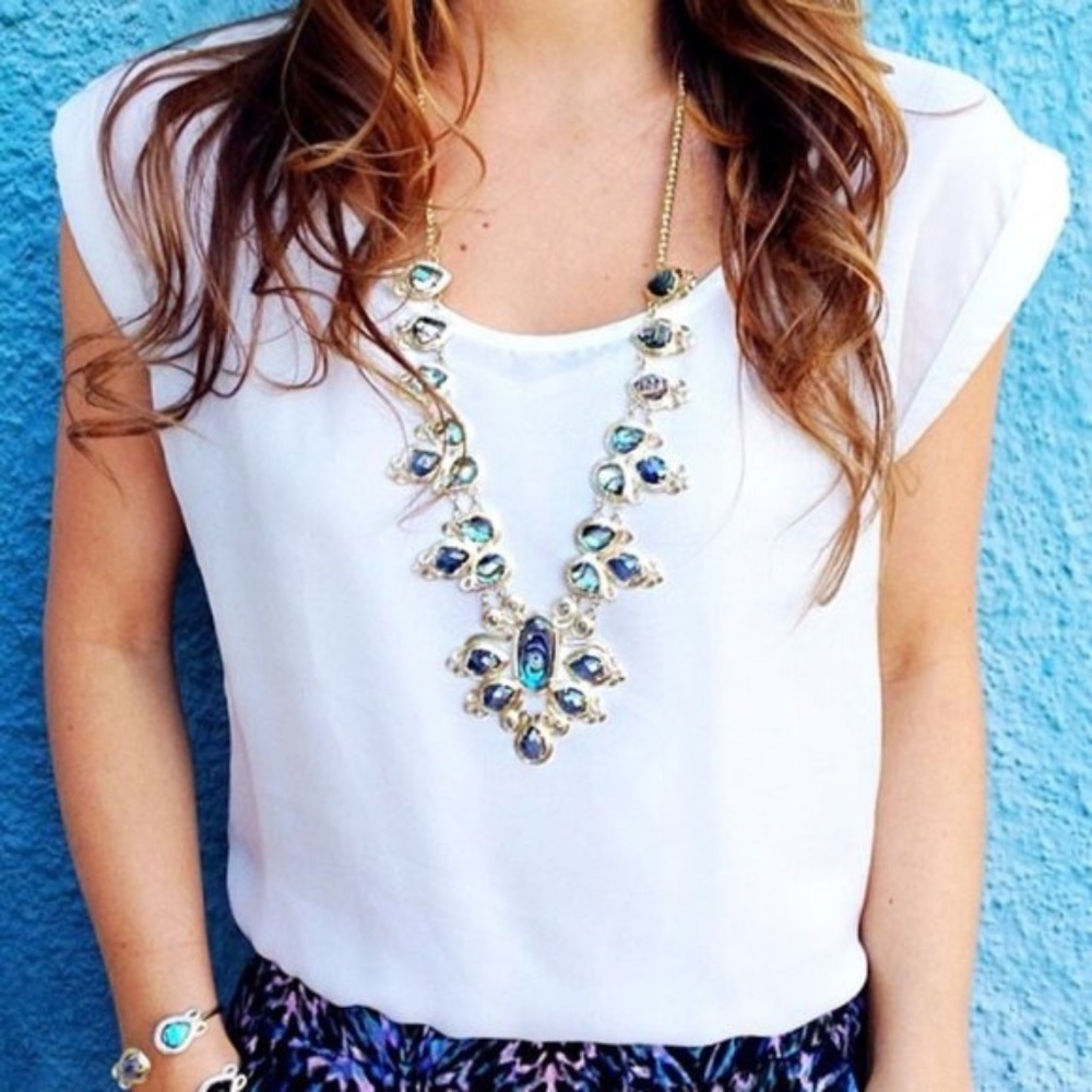 Kendra Scott Tedi Abalone Statement Necklace - image 1